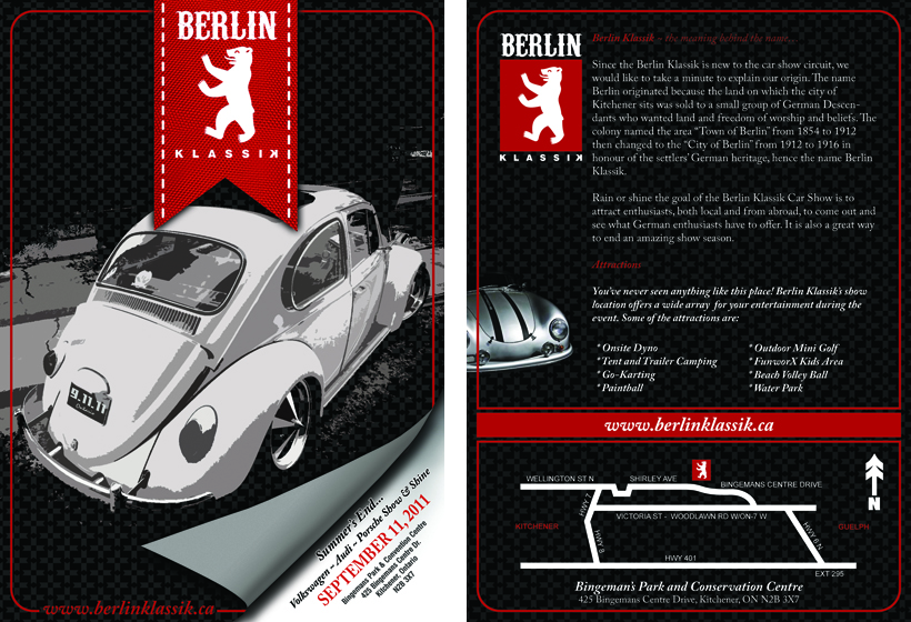 Promotion flyers for BERLIN klassik are hot off the press